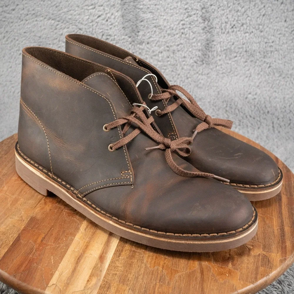 Clarks Mens Size 9.5 M Bushacre 2 Boots Beeswax 26082286‎